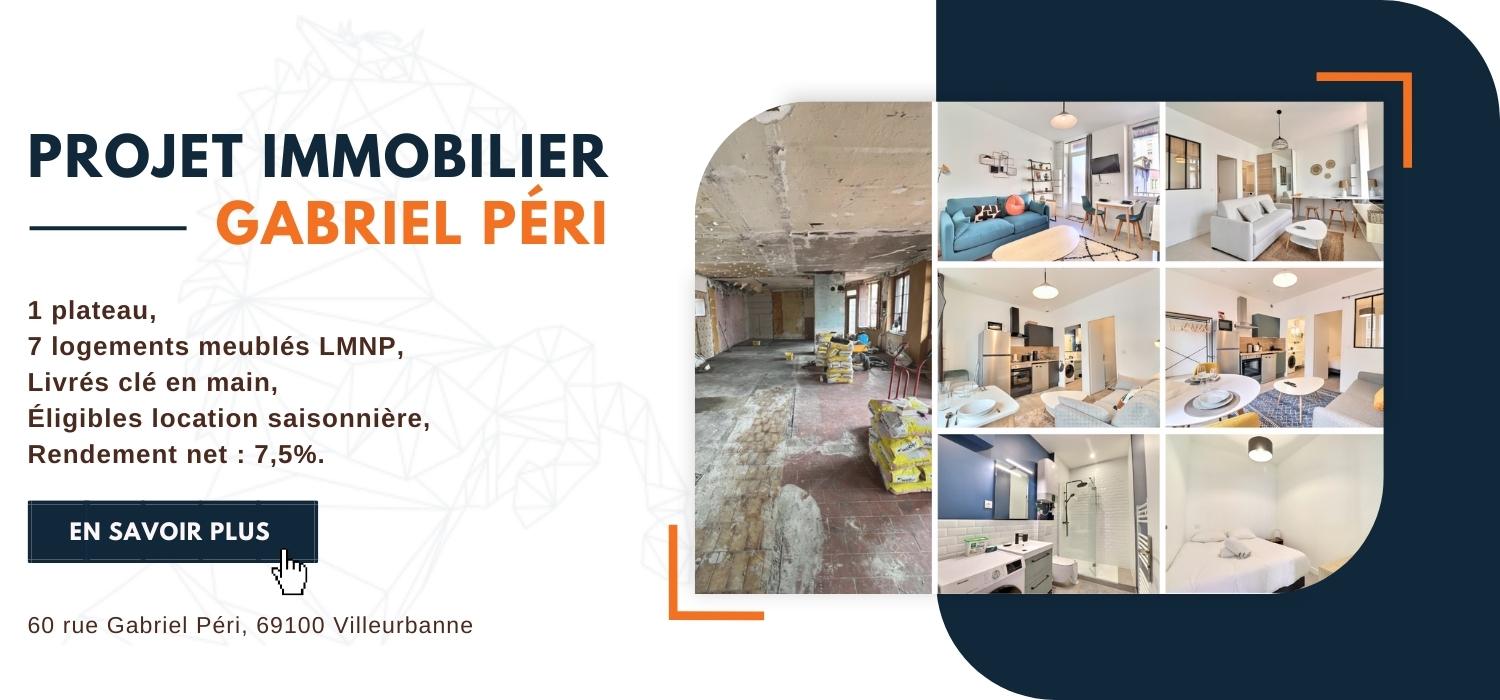 Projet immobilier LMNP clé en main à Villeurbanne : Rue Gabriel Péri